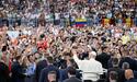 Pope at the iconic Bernabéu football stadium : Be an open Bible